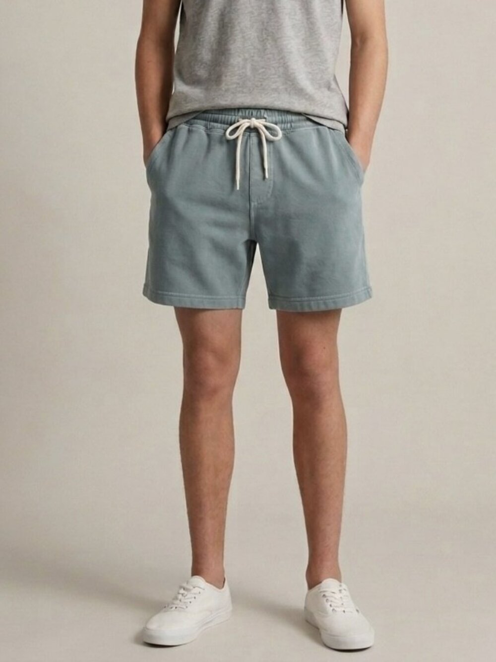 Cotton On Fleece Volley Jogger Short Garment-Dyed teal/blue-green size Men Small